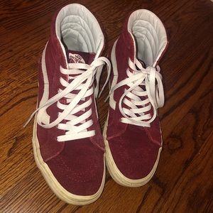 Burgundy Vans